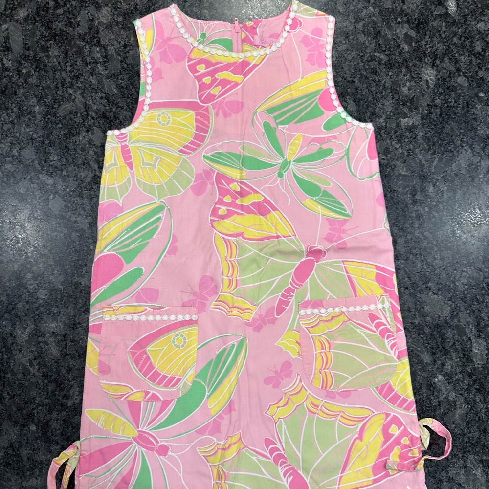 Lilly Pulitzer Girls Dress with Bows on side - Girls size 7